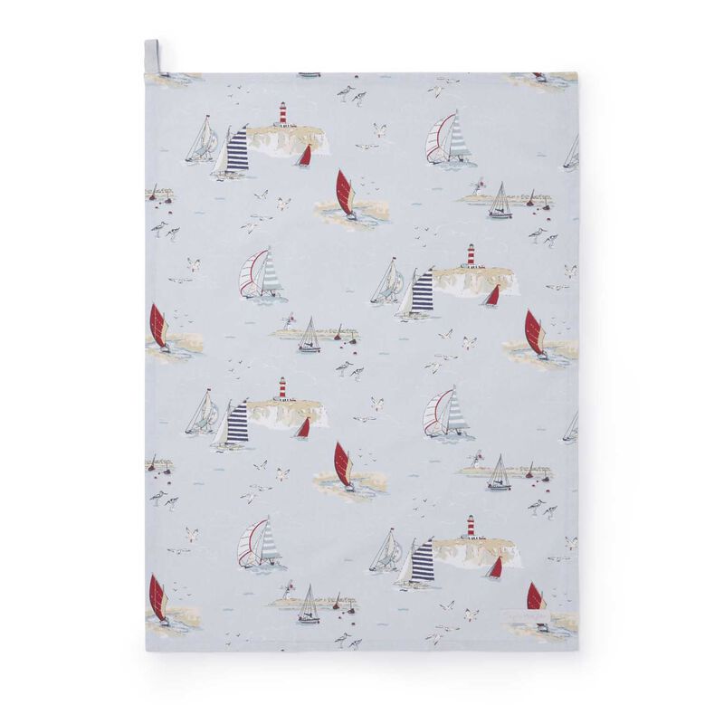 Sophie Allport Tea Towel Coastal Boats image number 0