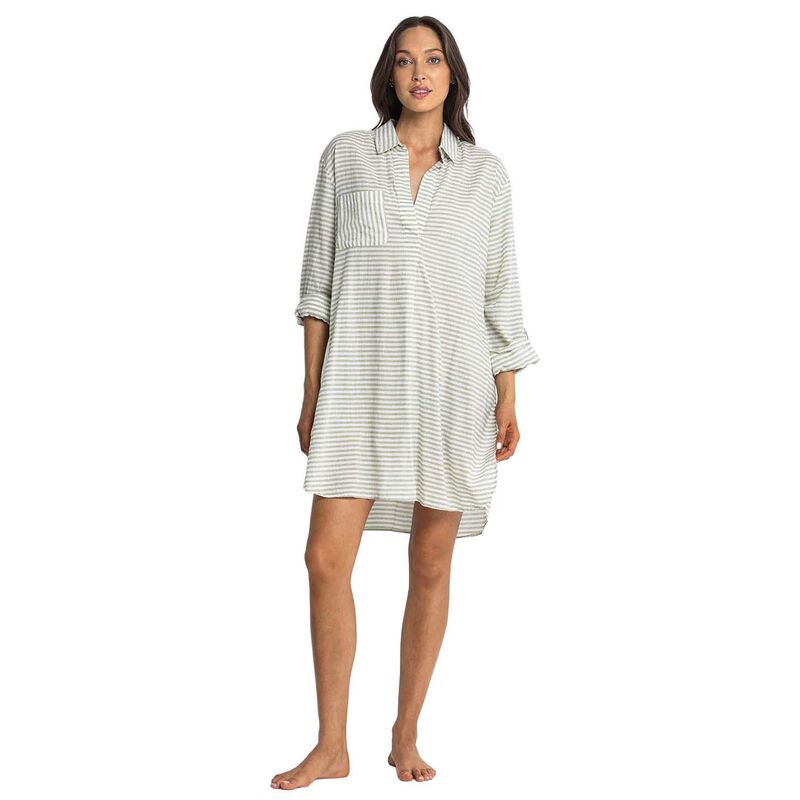 Sunseeker Summer Stripe Painters Shirt - Khaki image number 0