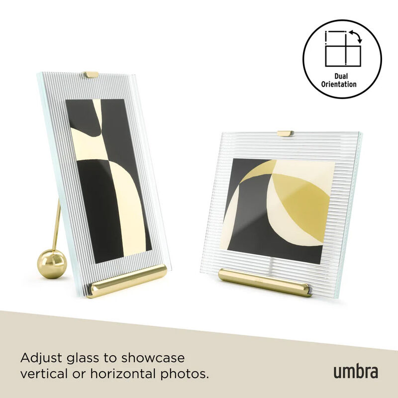 Umbra Flute Picture Frame 5x7 Brass image number 2