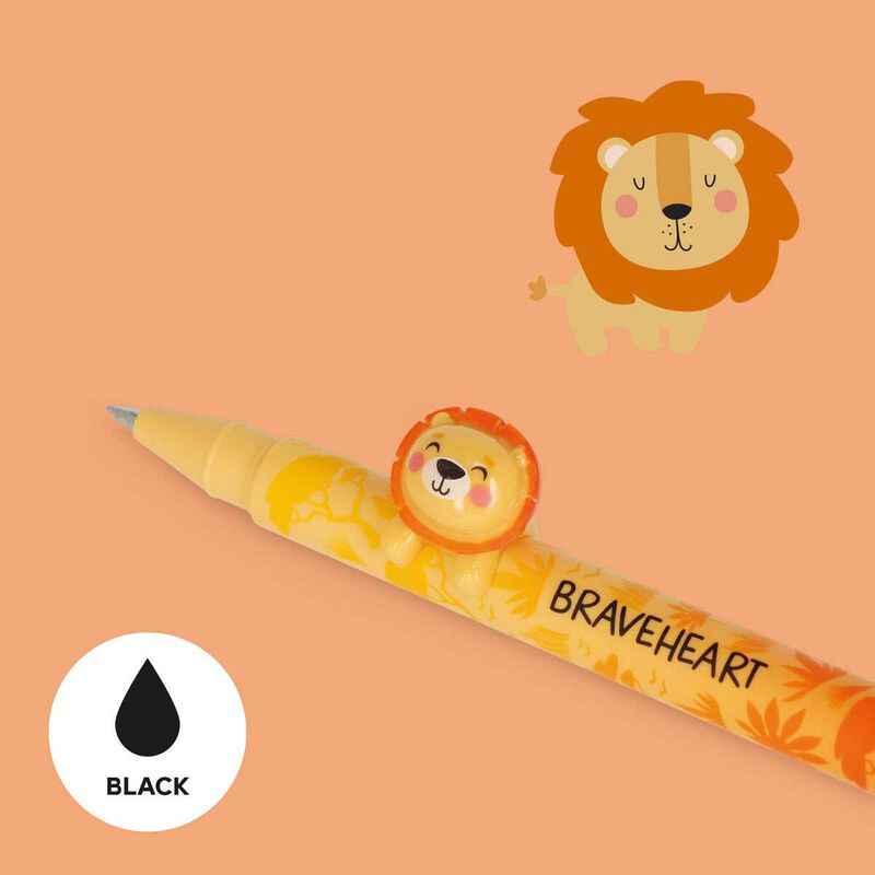 Legami Lovely Friends Gel Pen - Lion image number 1