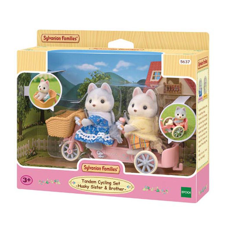 Sylvanian Families Tandem Cycling Set - Husky image number 0