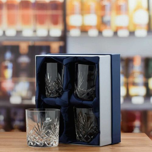 Glencairn 'Skye' Cut Crystal Tumbler Set of 4
