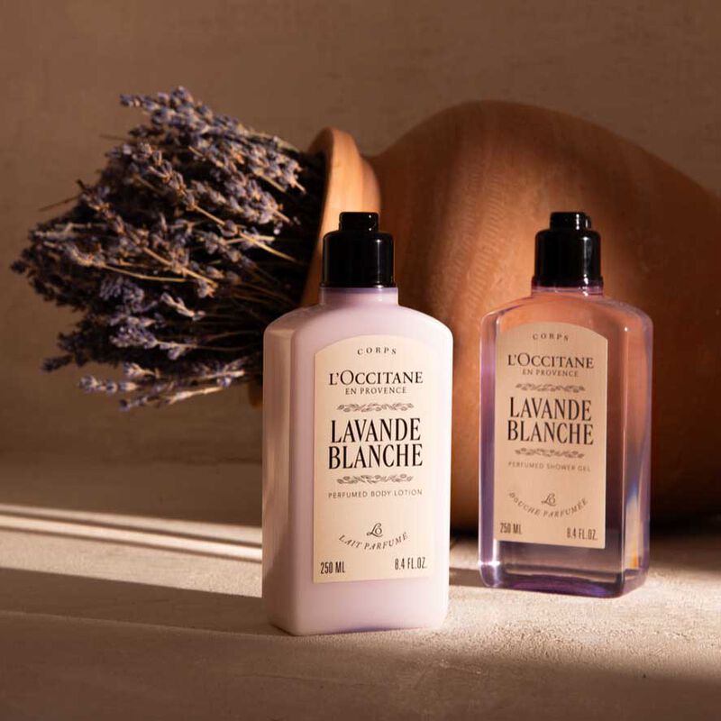 L'Occitane White Lavender Shower Gel 250ml image number 1