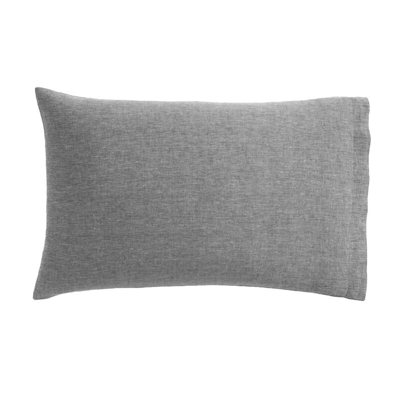 West Elm European Linen Pillowcase Pair image number 0