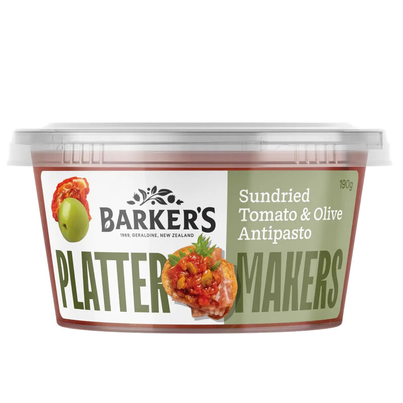Barker's Platter Makers Sundried Tomato & Olive Antipasto 190g image number 0