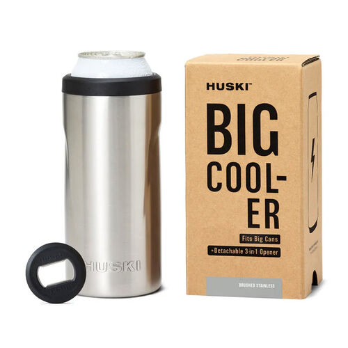 Huski Big Can Cooler - Brushed Stainless