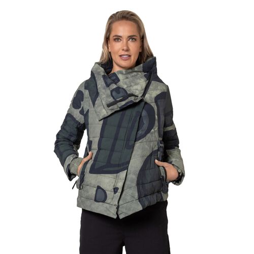 Rundholz Print High Collar Jacket