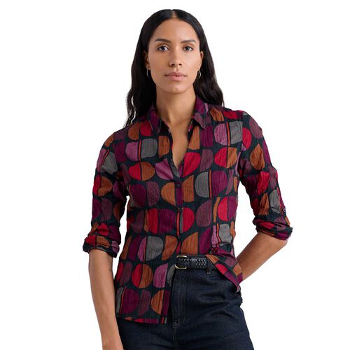 Seasalt Cornwall Larissa Shirt Half Moon Stamp Onyx