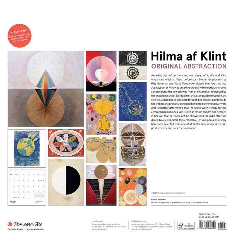 Pomegranate Original Abstraction Wall Calendar 2027 image number 2