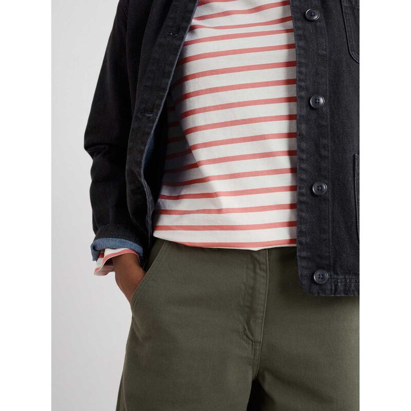 Seasalt Cornwall Sailor Shirt Breton Dusty Rose image number 3