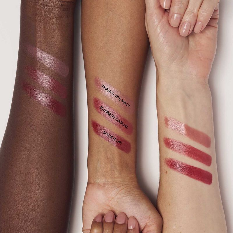 MAC Wildest Gleams Mini Lustreglass Lip Trio: Classics image number 3