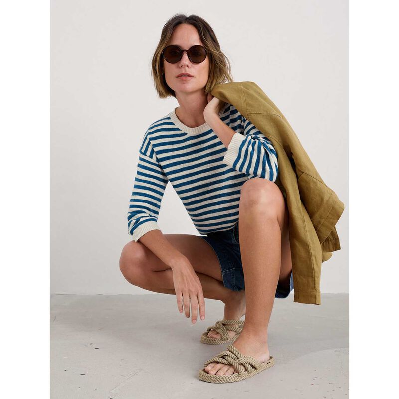 Seasalt Cornwall Knavock Jumper Mini Cornish Sailor Ecru image number 3