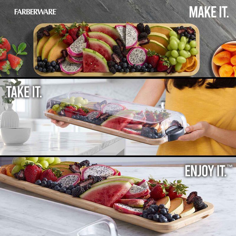 Farberware Build-A-Board Bamboo Platter 17.5x56cm image number 3