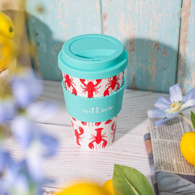 Sass & Belle Lobster Travel Coffee Cup image number 1