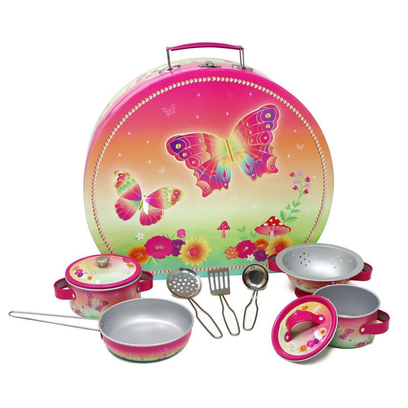 Cooking Set in Rainbow Butterfly Carry Case Cooking Set in Rainbow Butterfly Carry Case