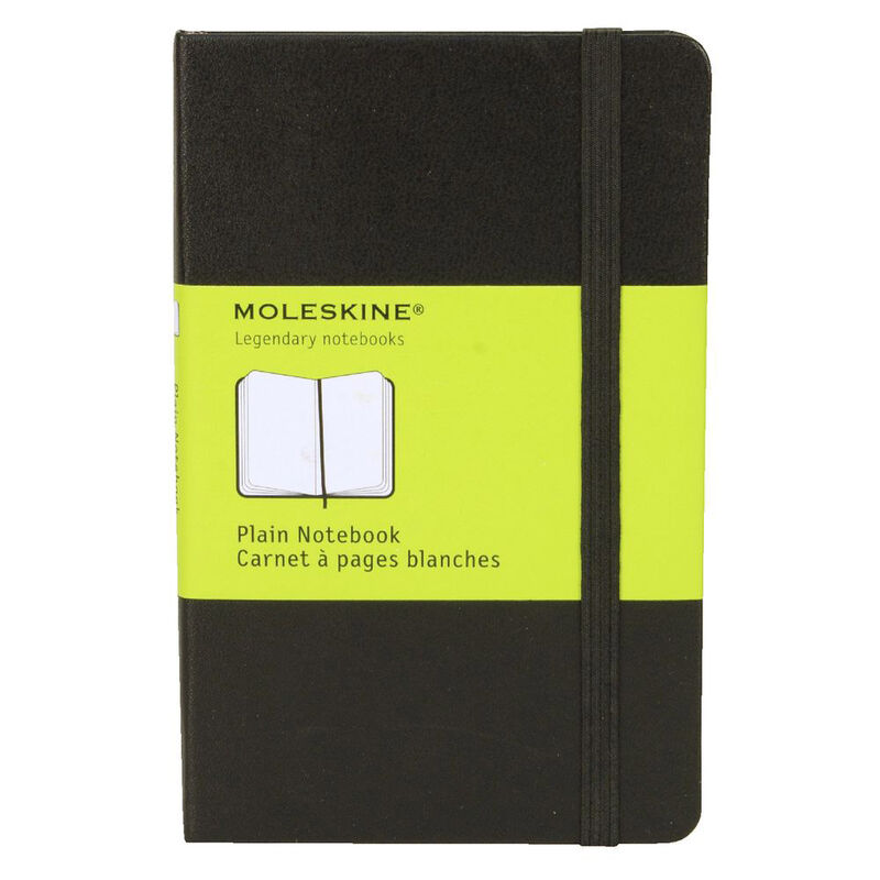 Moleskine Hard Cover Plain Pocket Notebook Black image number 0
