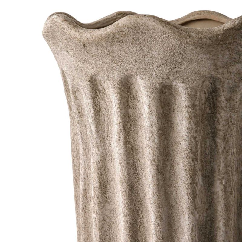 French Country Terra Fluted Vase image number 1