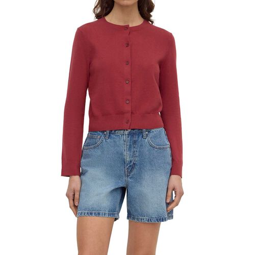Assembly Label Orina Cotton Cashmere Cardigan Raisin