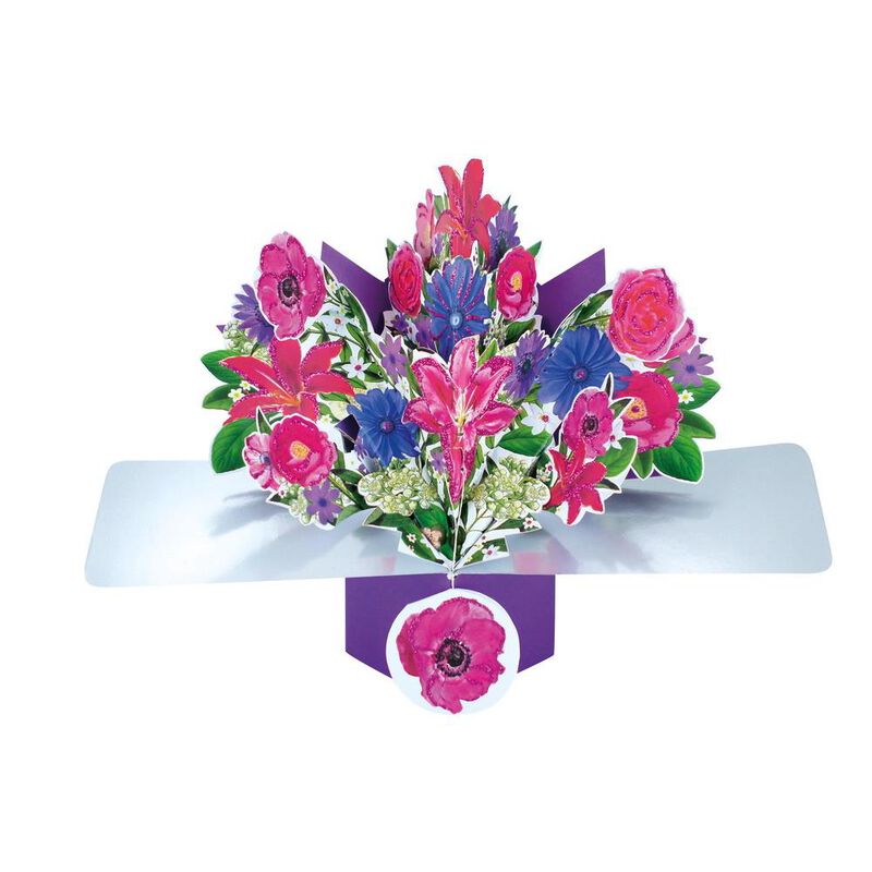 Antics Lilies Bouquet Blank Pop Up Card image number 0