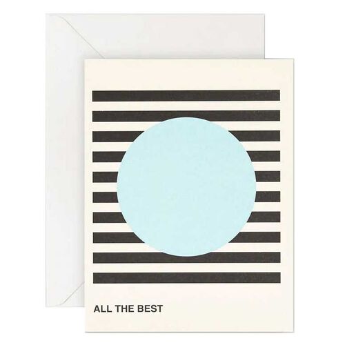 Lettuce All The Best Blue Circle Card