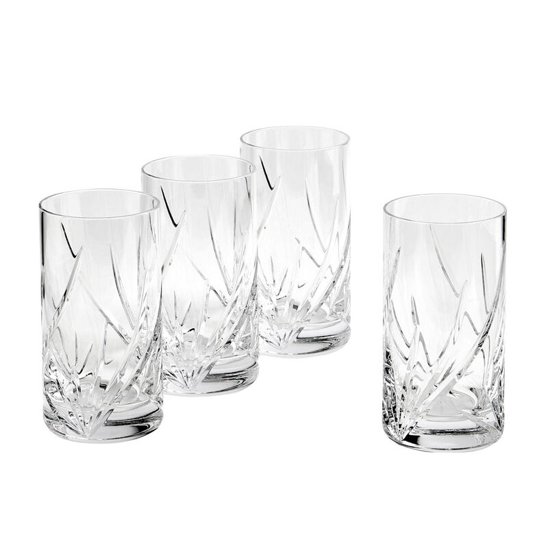 Royal Doulton Harper Crystal Glass Highball Set of 4 image number 0