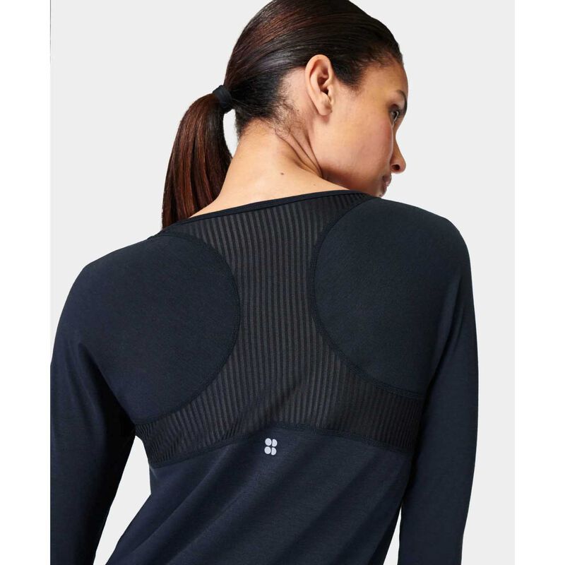 Sweaty Betty Breathe Easy Long Sleeve Top Black image number 2