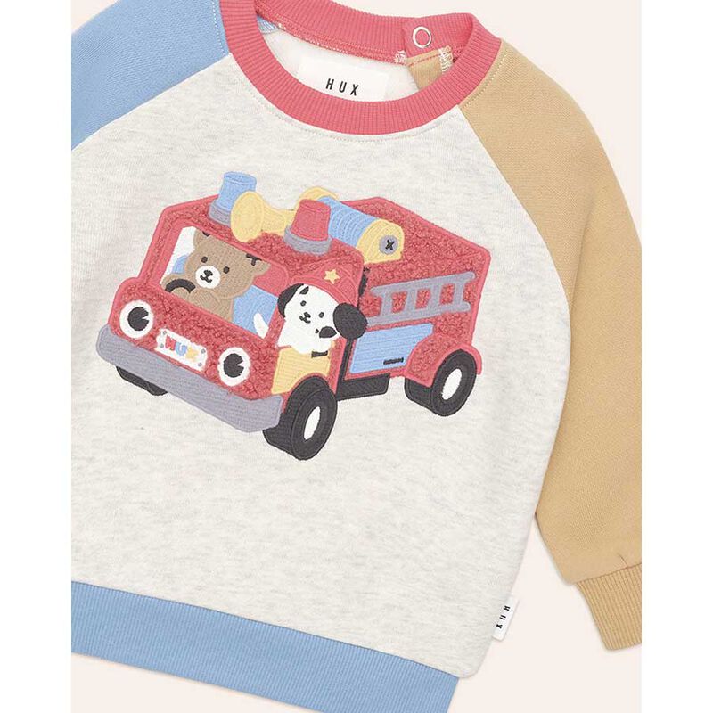 Huxbaby Fire Truck Sweatshirt 3-5Y image number 1