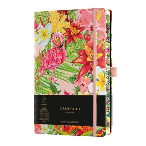 Castelli Eden A5 Ruled Flamingo Notebook