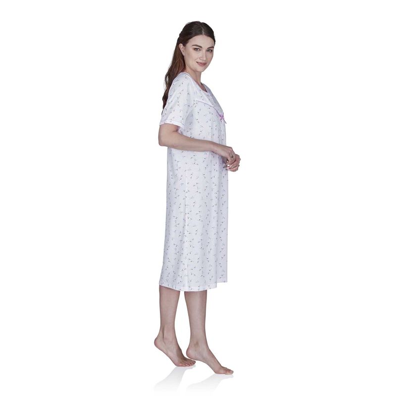 La Marquise Flower Leaf Jersey Short Sleeve Nightdress image number 2