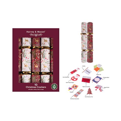 Burgundy Woodland Crackers 10