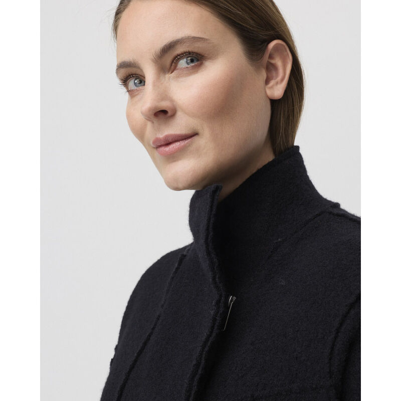 Marco Polo Collared Boiled Wool Coat image number 2