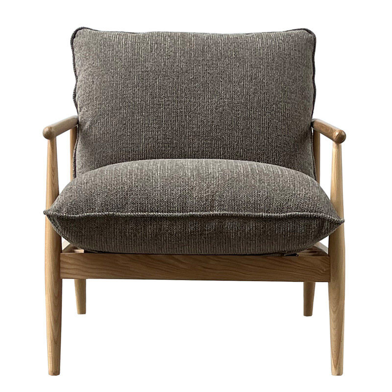 Le Forge Antonio Armchair Light Oak with Latte Fabric image number 3