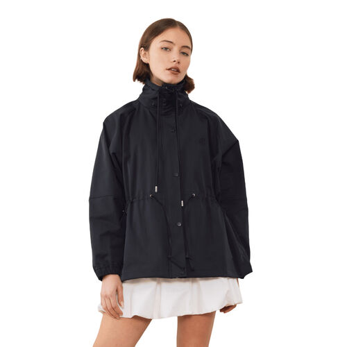 COMMONPLACE ESSENTIALS Pull In Nylon Windbreaker