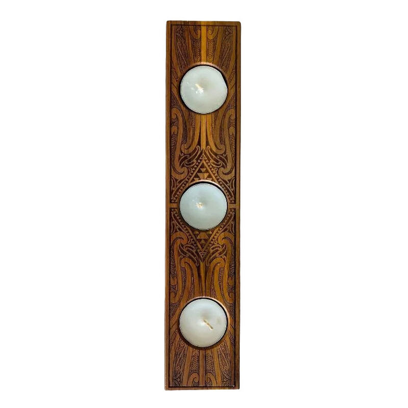 Revolution Aotearoa NZ Native Wood Tea Light Holder image number 0
