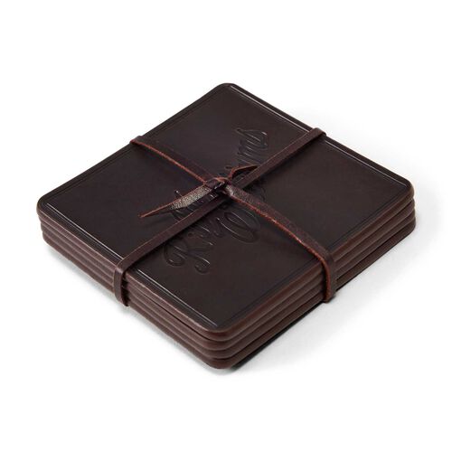 R.M. Williams Script Logo Coaster Set - 4 Piece