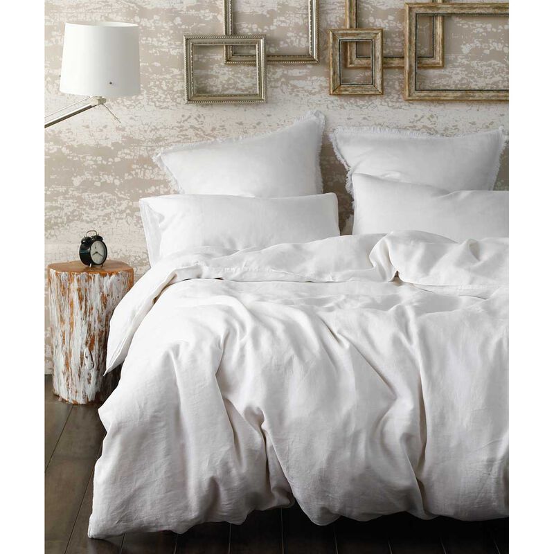 MM Linen Laundered Linen Tassel Pillowcover Set image number 3