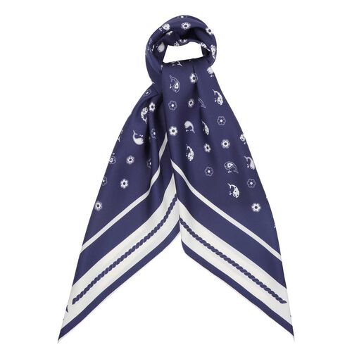 Karen Walker Whale Floral Classic Silk Scarf