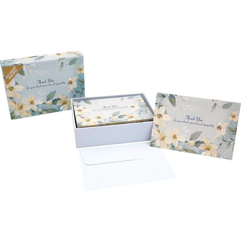 Image Gallery TY Notecards: Sympathy White Jasmine image number 1