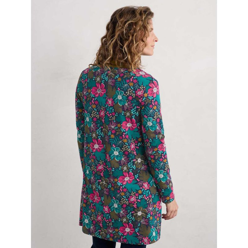Seasalt Cornwall Sea Cruise Tunic Winter Camellia Mix image number 1