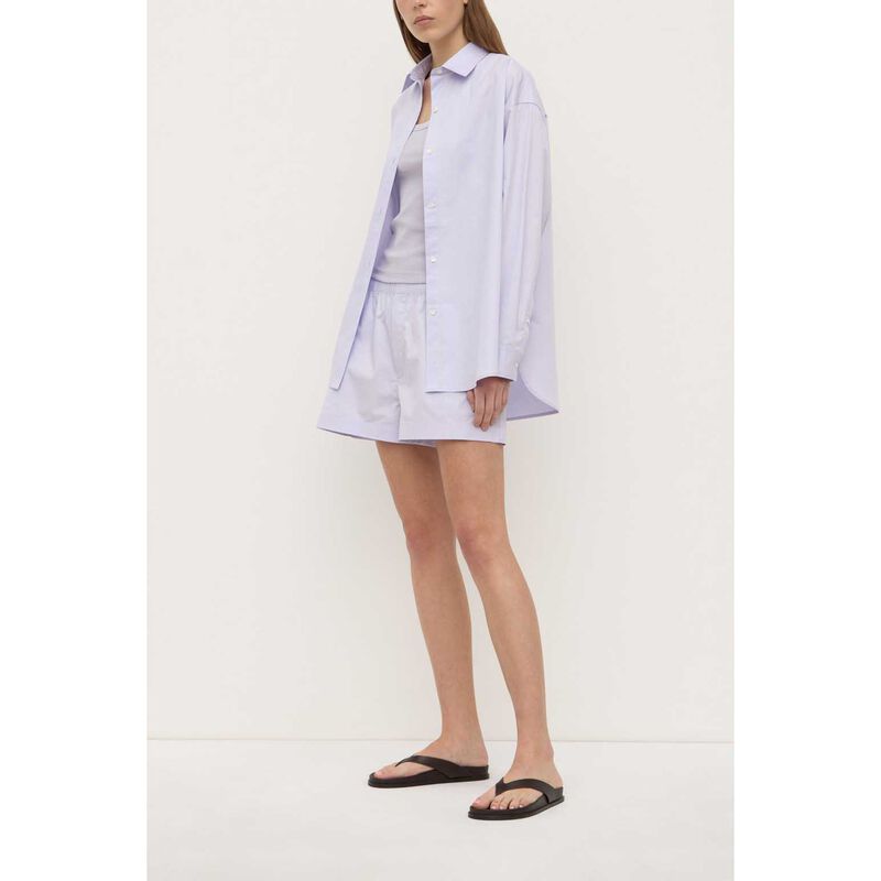 Assembly Label Marigold Poplin Long Sleeve Shirt Lilac image number 3