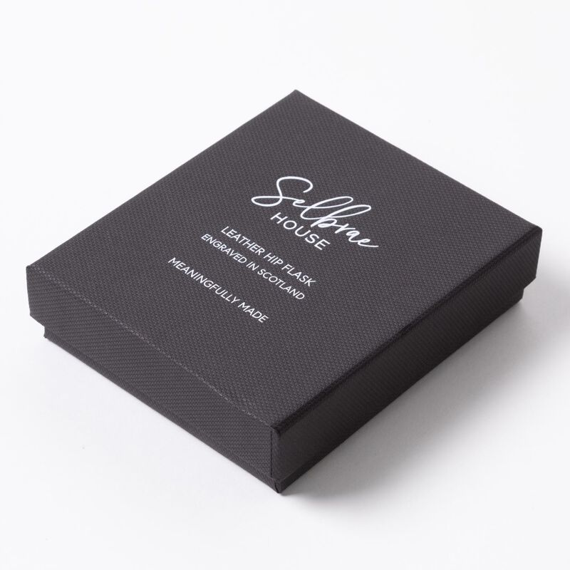 Ballantynes Leather Hip Flask (Gift Boxed) image number 3