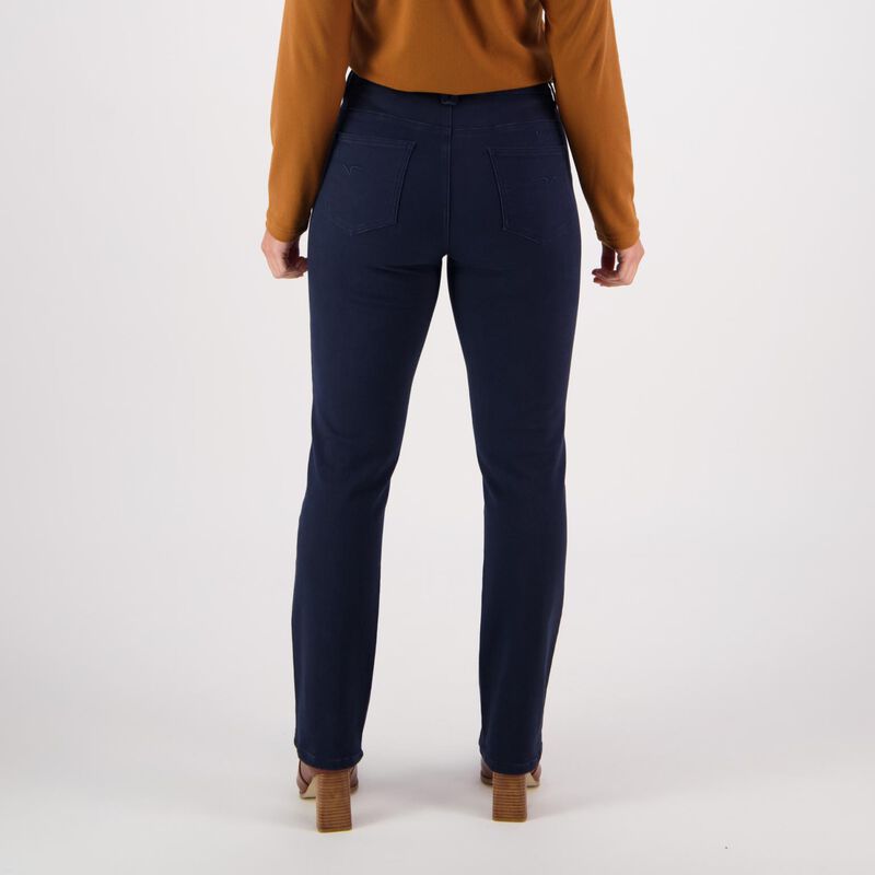 Vassalli Slim Leg Full Length Knit Denim Jean image number 1