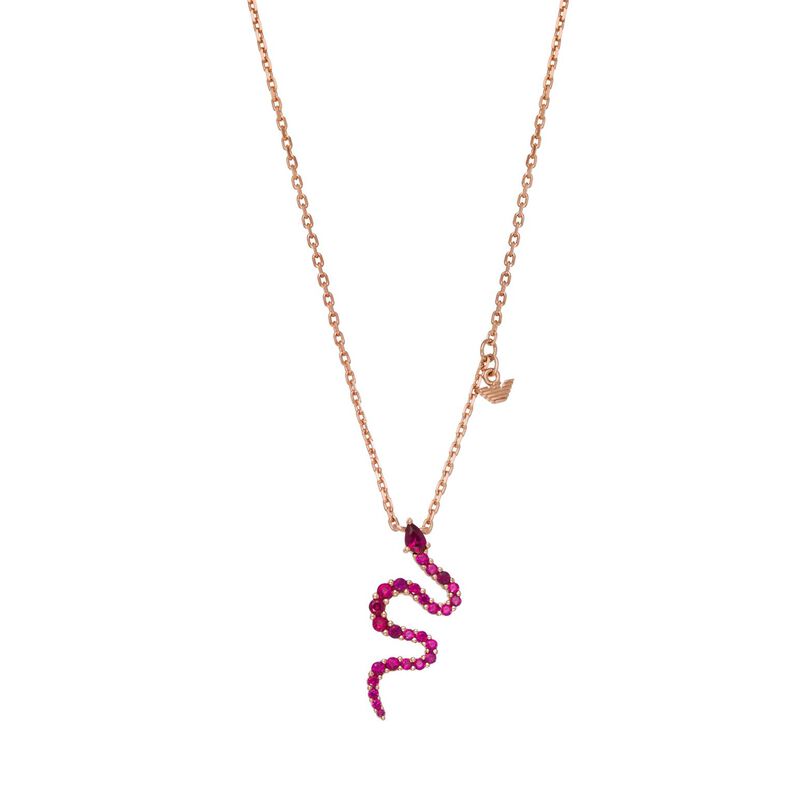 Emporio Armani 14K Rose Gold-Plated Sterling Silver Pendant Necklace image number 1