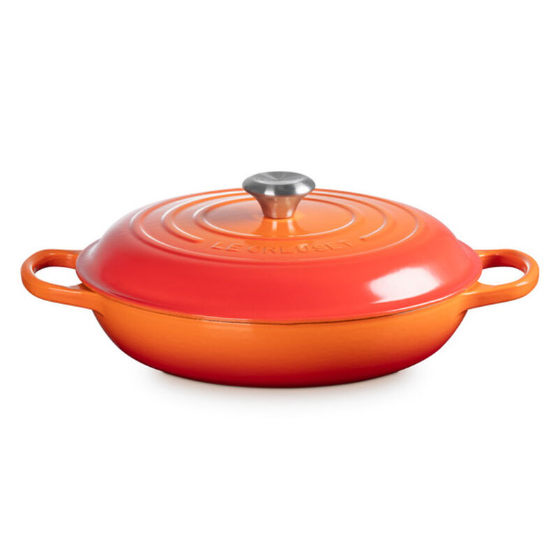 Le Creuset Signature Shallow Casserole 30 Stainless Steel Knob image number 2