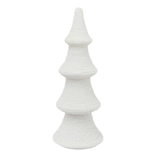 French Country Woven Cone Tree Light Up Medium