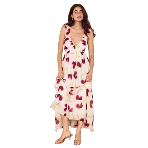 MINKPINK Emery Ruffled Bias Maxi Dress