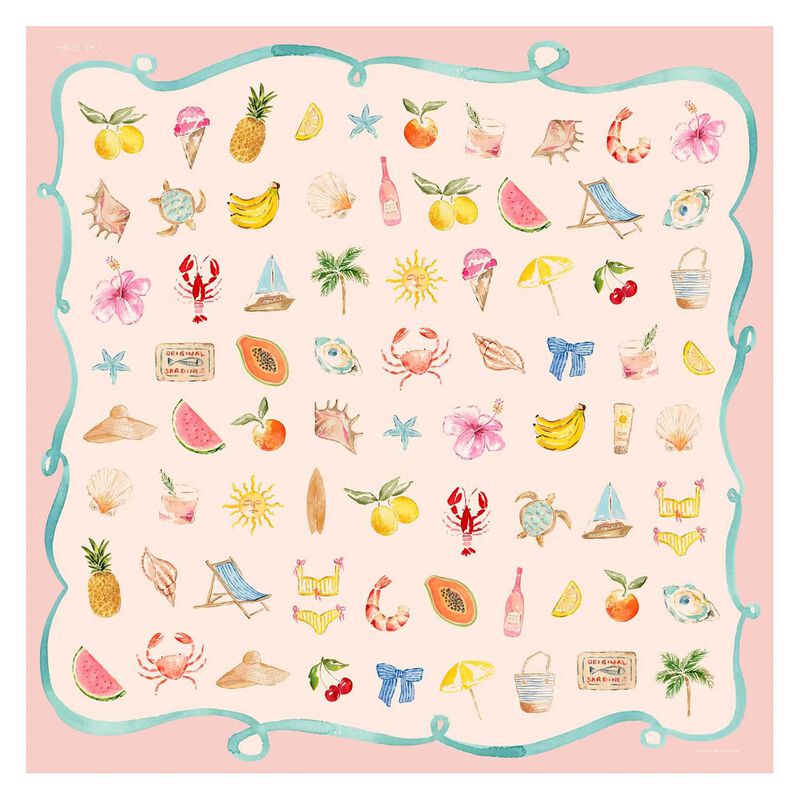 Dark Hampton X Cass Deller Little Cove Silk Petite Scarf image number 1