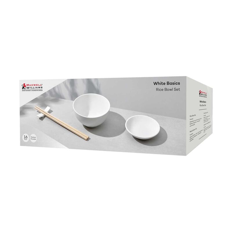 Maxwell & Williams Basics Rice Bowl Set 16pc Gift Boxed image number 2
