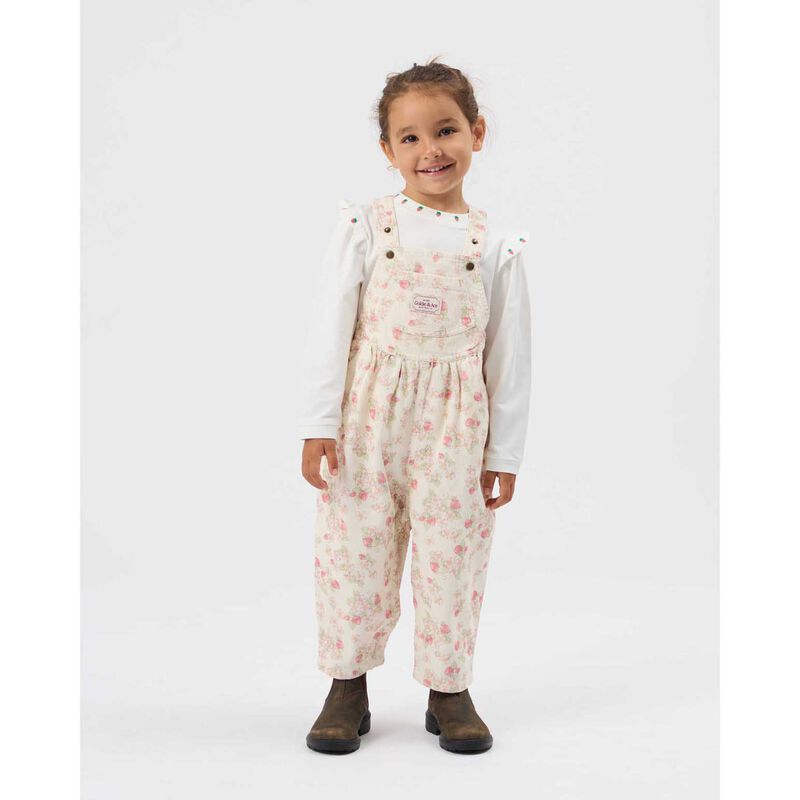 Goldie + Ace Strawberry Fields Goldie Vintage Overalls 3-4Y image number 1