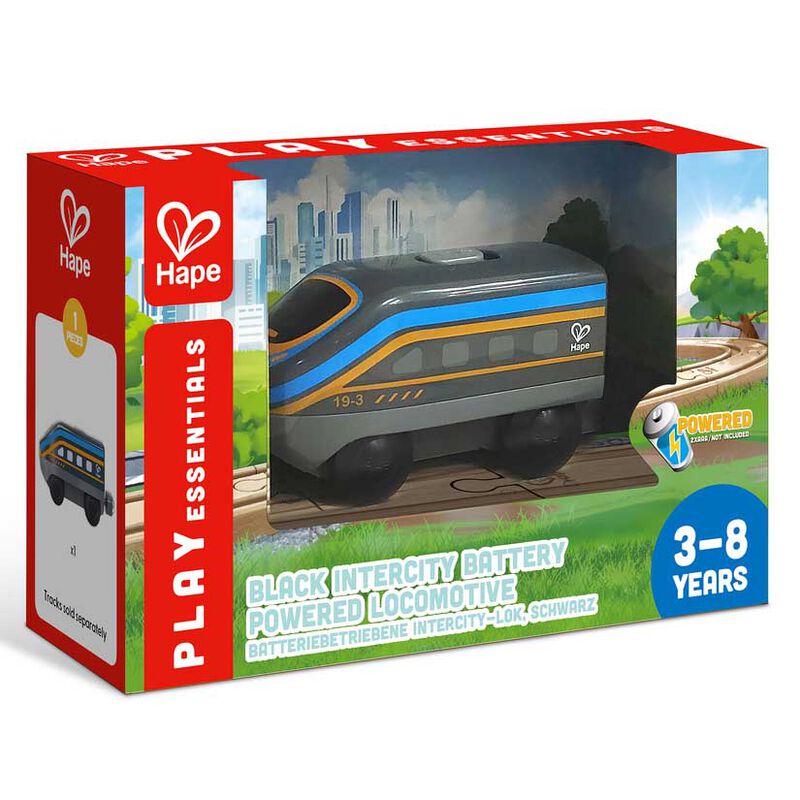 Hape Battery Powered Inter-City Loco - Black image number 2